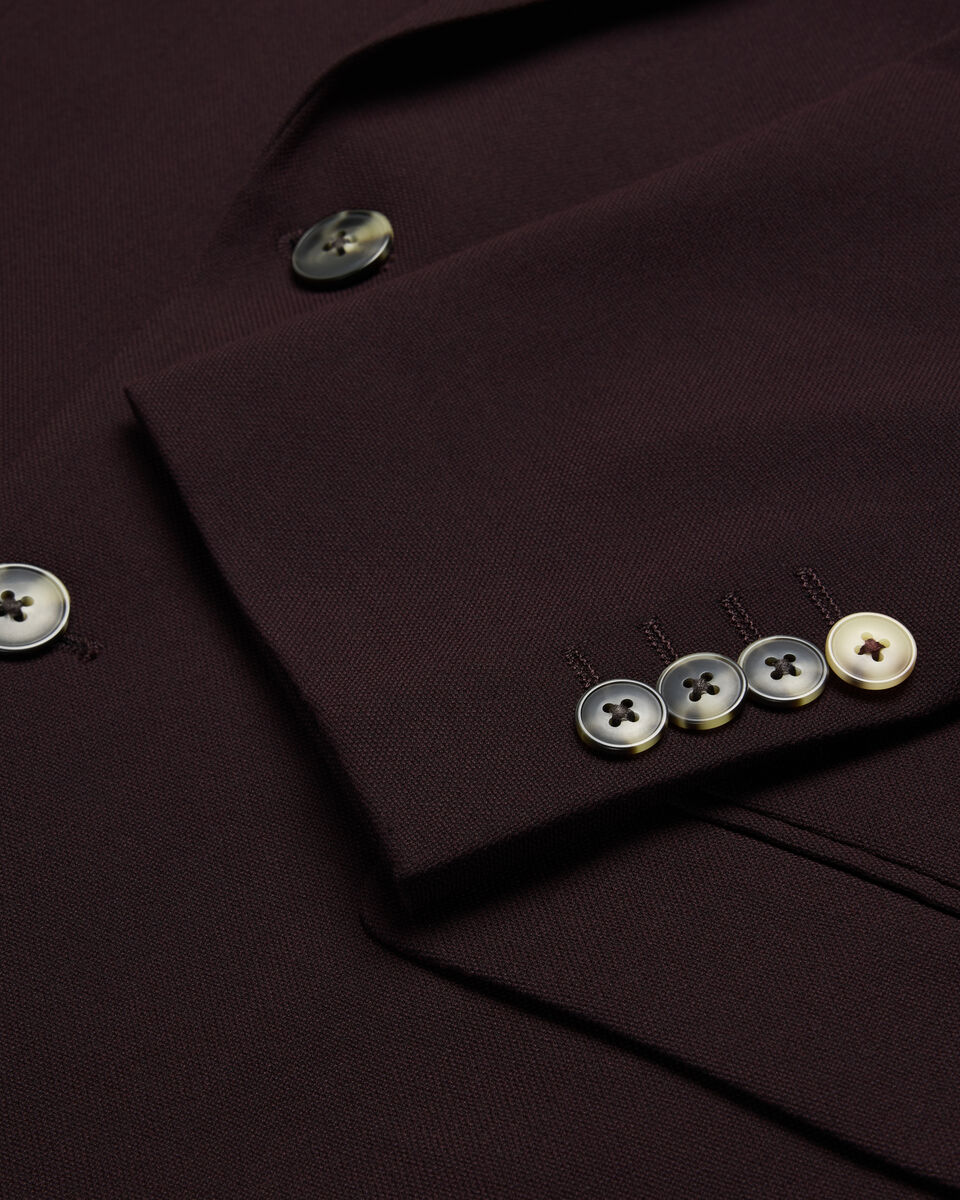 Elliot Tailored Jacket, Burgundy, hi-res